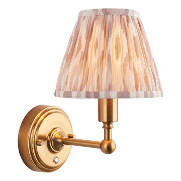 Endon 114831 - LED Dimmable rechargeable wall lamp BURLEY LED/1,5W/5V brass/beige