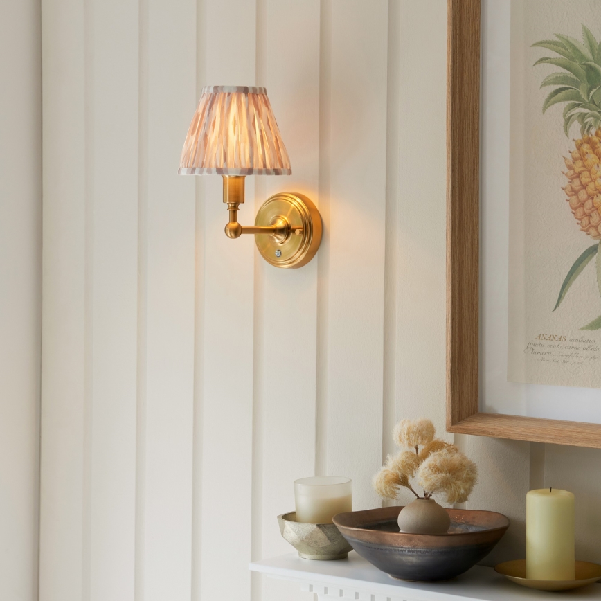 Endon 114831 - LED Dimmable rechargeable wall lamp BURLEY LED/1,5W/5V brass/beige