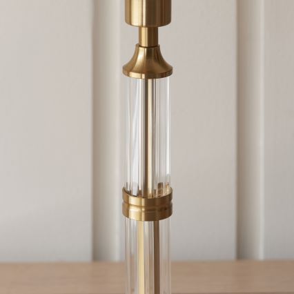 Endon 114842 - LED Dimmable rechargeable table lamp MORTON LED/1,5W/5V 3600 mAh brass/pink