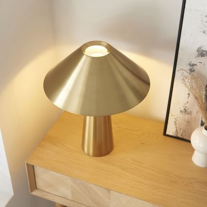Endon 118685 - ISAK Table Lamp 1xE27/10W/230V Gold