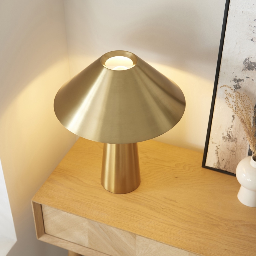 Endon 118685 - ISAK Table Lamp 1xE27/10W/230V Gold