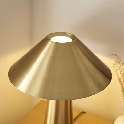 Endon 118685 - ISAK Table Lamp 1xE27/10W/230V Gold