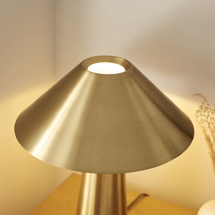 Endon 118685 - ISAK Table Lamp 1xE27/10W/230V Gold