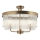 Endon 119109 - CLERMONT flush-mounted chandelier 3xE14/6W/230V brass