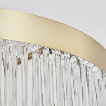 Endon 119109 - CLERMONT flush-mounted chandelier 3xE14/6W/230V brass