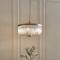 Endon 119110 - CLERMONT Chain-Hung Chandelier 5xE14/6W/230V, Brass