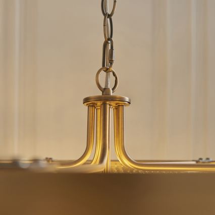 Endon 119110 - CLERMONT Chain-Hung Chandelier 5xE14/6W/230V, Brass