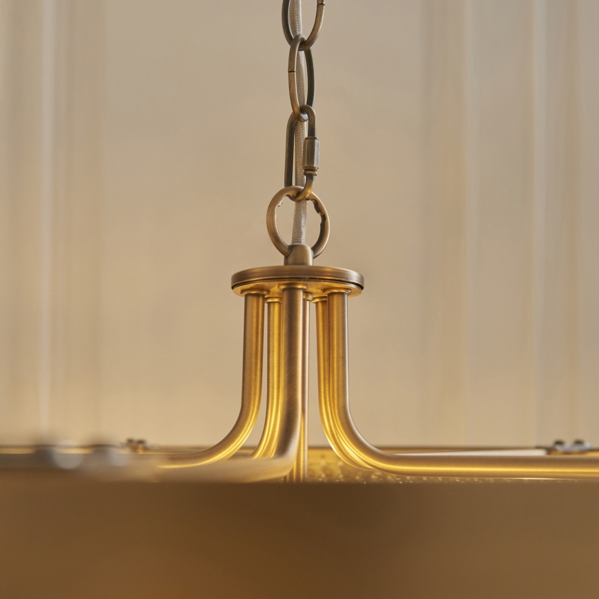 Endon 119110 - CLERMONT Chain-Hung Chandelier 5xE14/6W/230V, Brass