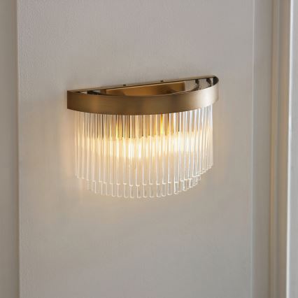 Endon 119125 - CLERMONT Wall Sconce 2xE14/6W/230V Brass