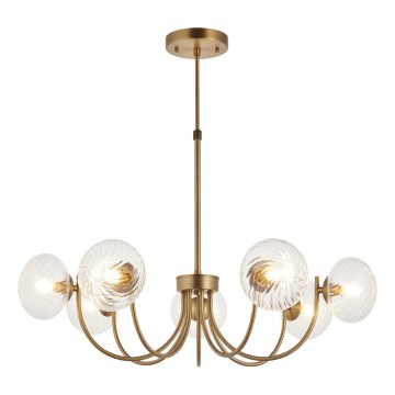 Endon 119224 - HAGUE cable pendant light 7xG9/5W/230V brass