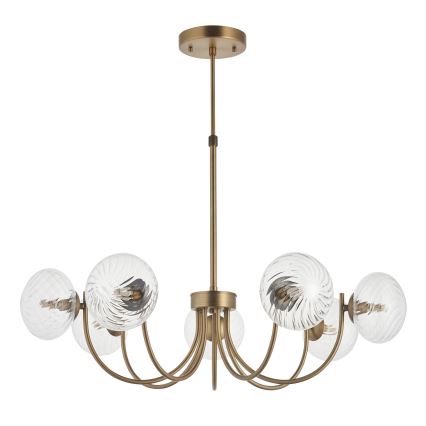Endon 119224 - HAGUE cable pendant light 7xG9/5W/230V brass