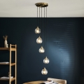 Endon 119435 - ALLEGRA cable-hung pendant 5xE14/7W/230V brass