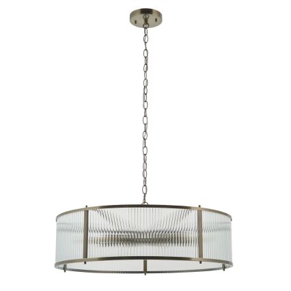 Endon 119455 - RIDGETON chain-hung chandelier 8xE14/7W/230V brass