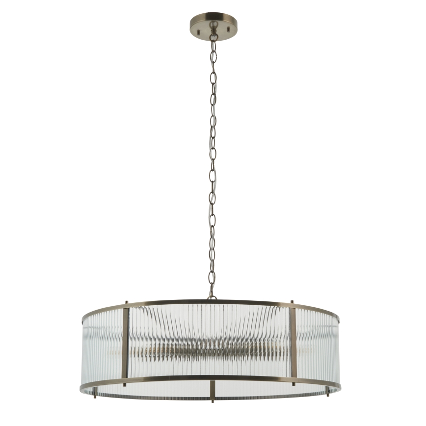 Endon 119455 - RIDGETON chain-hung chandelier 8xE14/7W/230V brass