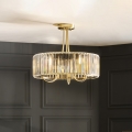 Endon 119609 - VISCONTI 3-Light Rod Pendant, E14, 6W, 230V, Brass