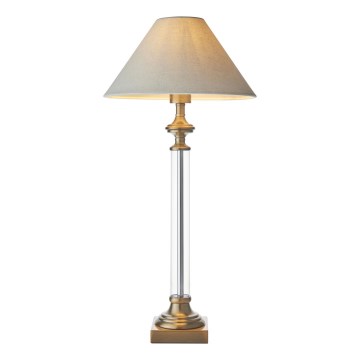 Endon 119972 - AVEBURY Table Lamp 1xE27/10W/230V Brass/Grey