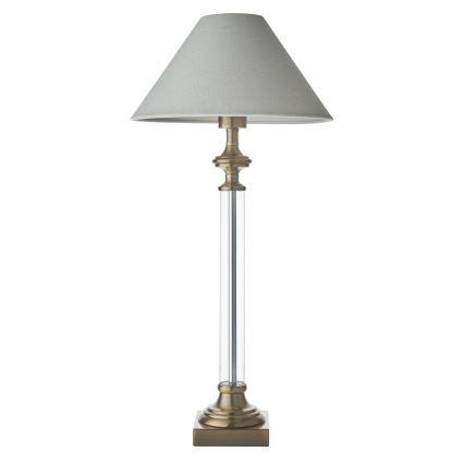 Endon 119972 - AVEBURY Table Lamp 1xE27/10W/230V Brass/Grey