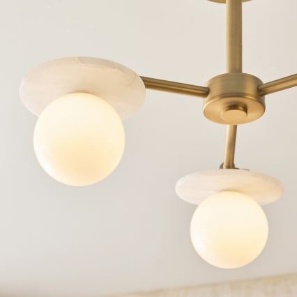 Endon 120036 - CERCHIO Rod-Mounted Pendant 3xG9/5W/230V, Brass