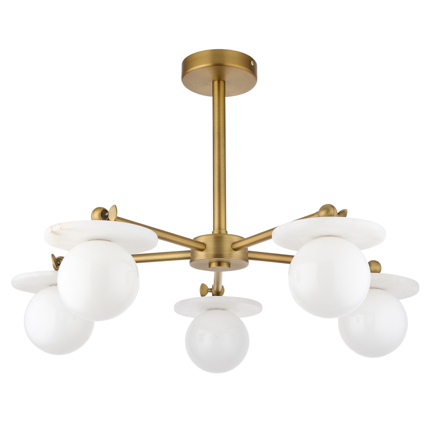 Endon 120037 - CERCHIO Rod Pendant 5xG9/5W/230V, Brass