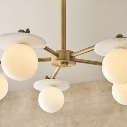 Endon 120037 - CERCHIO Rod Pendant 5xG9/5W/230V, Brass