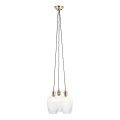 Endon 120656 - Cable-suspended pendant light 3xE27/10W/230V brass