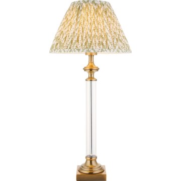 Endon 122515 - AVEBURY Table Lamp 1xE27/10W/230V brass/green