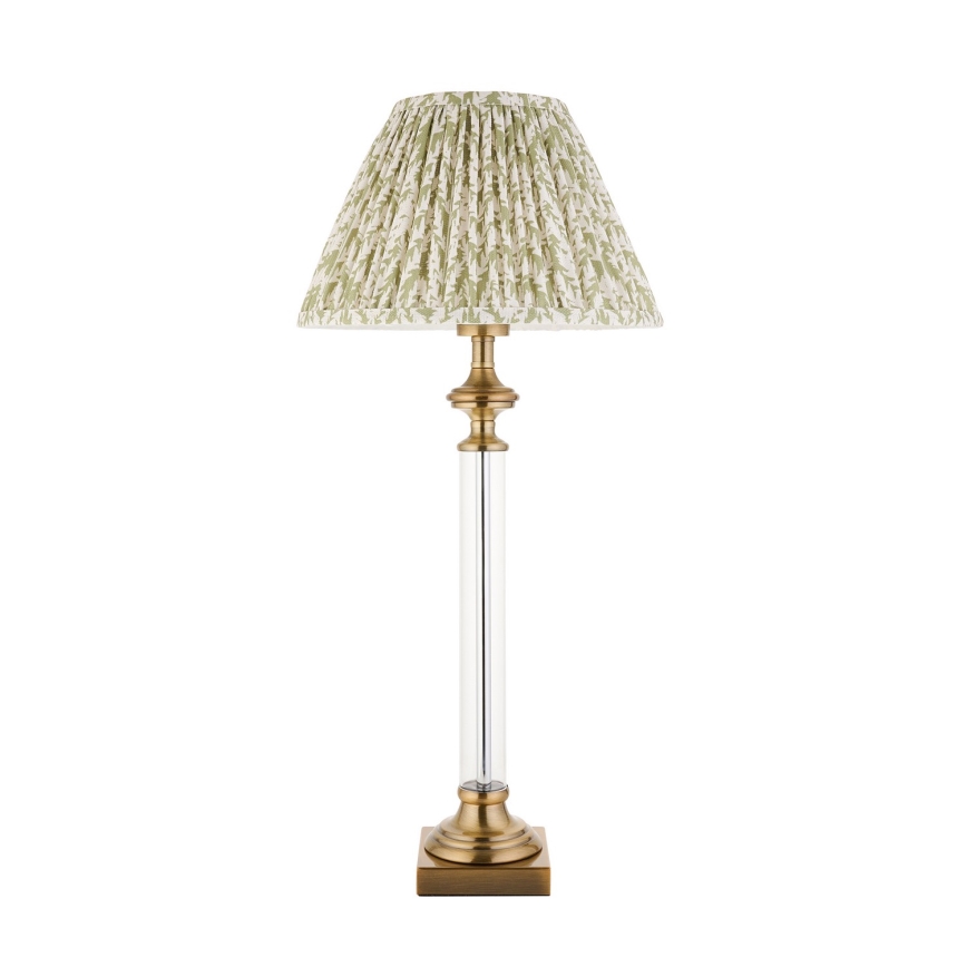Endon 122515 - AVEBURY Table Lamp 1xE27/10W/230V brass/green
