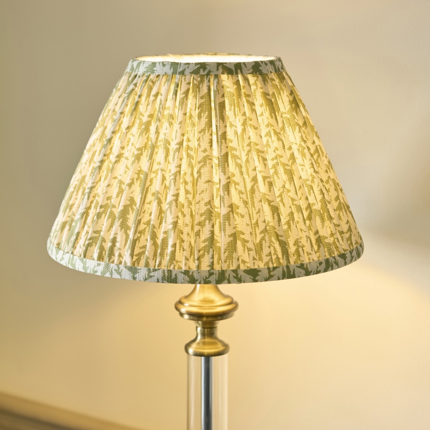 Endon 122515 - AVEBURY Table Lamp 1xE27/10W/230V brass/green
