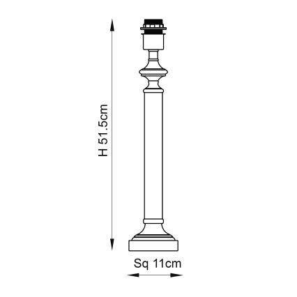 Endon 122515 - AVEBURY Table Lamp 1xE27/10W/230V brass/green