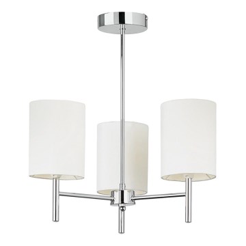 Endon 56642 - Chandelier on a pole BRIO 3xE14/40W/230V shiny chrome/white