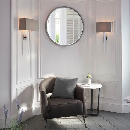 Endon 56706 - MORETO wall light 1xE14/7W/230V polished chrome/grey