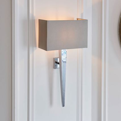 Endon 56706 - MORETO wall light 1xE14/7W/230V polished chrome/grey