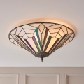 Endon 63935 - Tiffany ASTORIA ceiling light 2×E27/60W/230V, Ø 48 cm