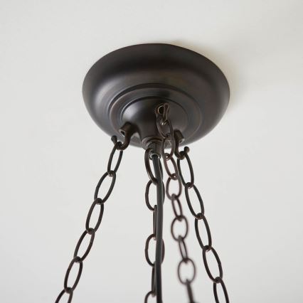 Endon 63936 - Chain-hung Tiffany chandelier ASTORIA 3x E27/60W/230V Ø 48 cm