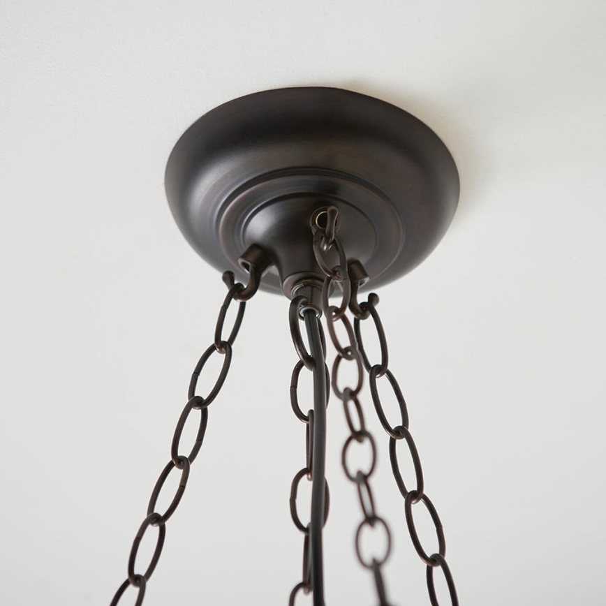 Endon 63936 - Chain-hung Tiffany chandelier ASTORIA 3x E27/60W/230V Ø 48 cm