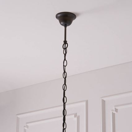 Endon 63937 - Tiffany ASTORIA Chain Pendant Chandelier 1xE27/60W/230V Ø 40 cm