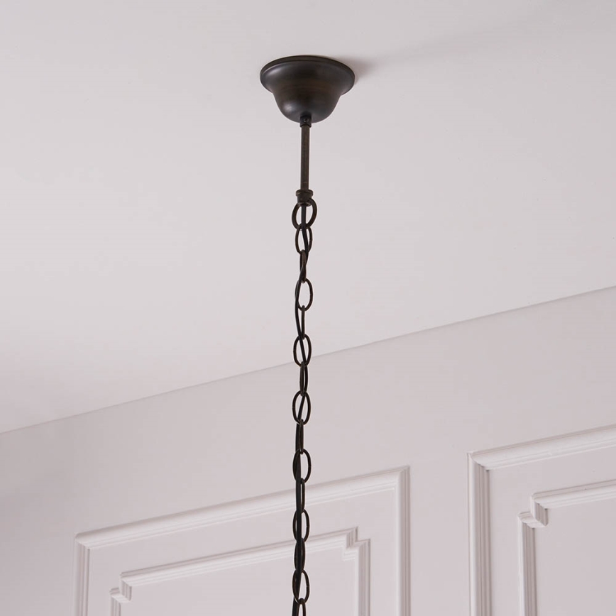 Endon 63937 - Tiffany ASTORIA Chain Pendant Chandelier 1xE27/60W/230V Ø 40 cm