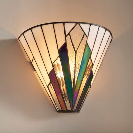 Endon 63940 - Tiffany ASTORIA Wall Light 1xE14/40W/230V
