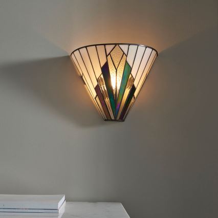 Endon 63940 - Tiffany ASTORIA Wall Light 1xE14/40W/230V