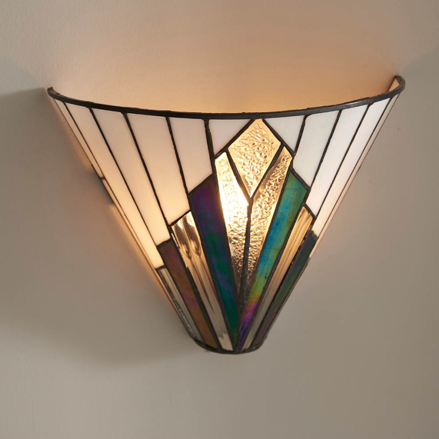 Endon 63940 - Tiffany ASTORIA Wall Light 1xE14/40W/230V