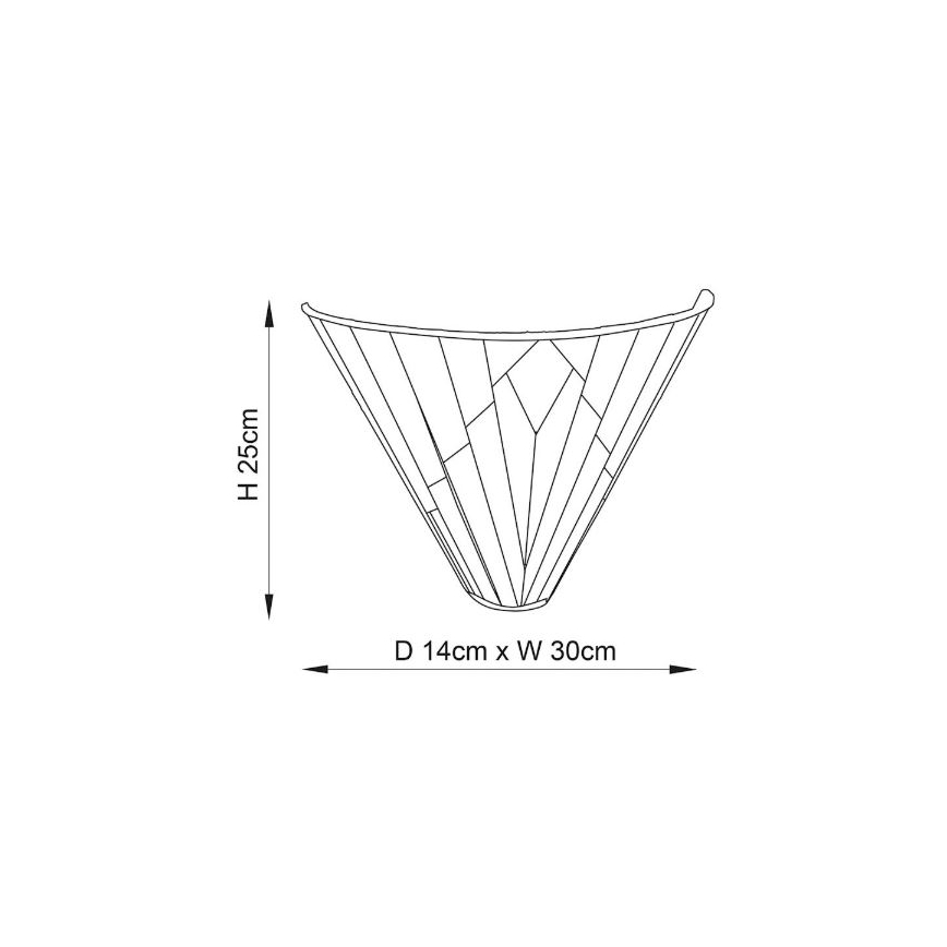 Endon 63940 - Tiffany ASTORIA Wall Light 1xE14/40W/230V