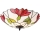 Endon 63960 - BOTANICA ceiling light 2xE27/60W/230V Ø 45 cm