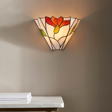 Endon 63964 - Tiffany BOTANICA Wall Light 1xE14/40W/230V