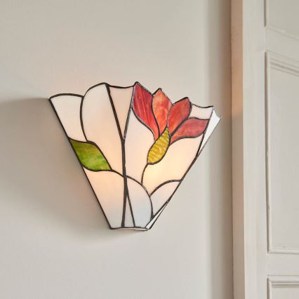 Endon 63964 - Tiffany BOTANICA Wall Light 1xE14/40W/230V
