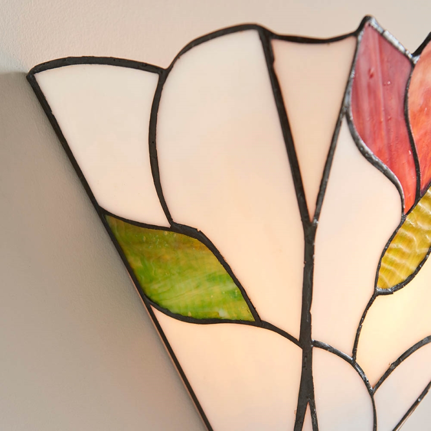 Endon 63964 - Tiffany BOTANICA Wall Light 1xE14/40W/230V