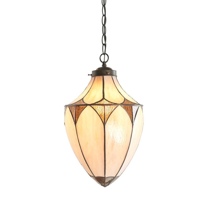 Endon 63974 - BROOKLYN Chain-hung chandelier 1xE27/60W/230V Brown