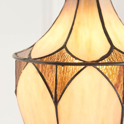 Endon 63974 - BROOKLYN Chain-hung chandelier 1xE27/60W/230V Brown