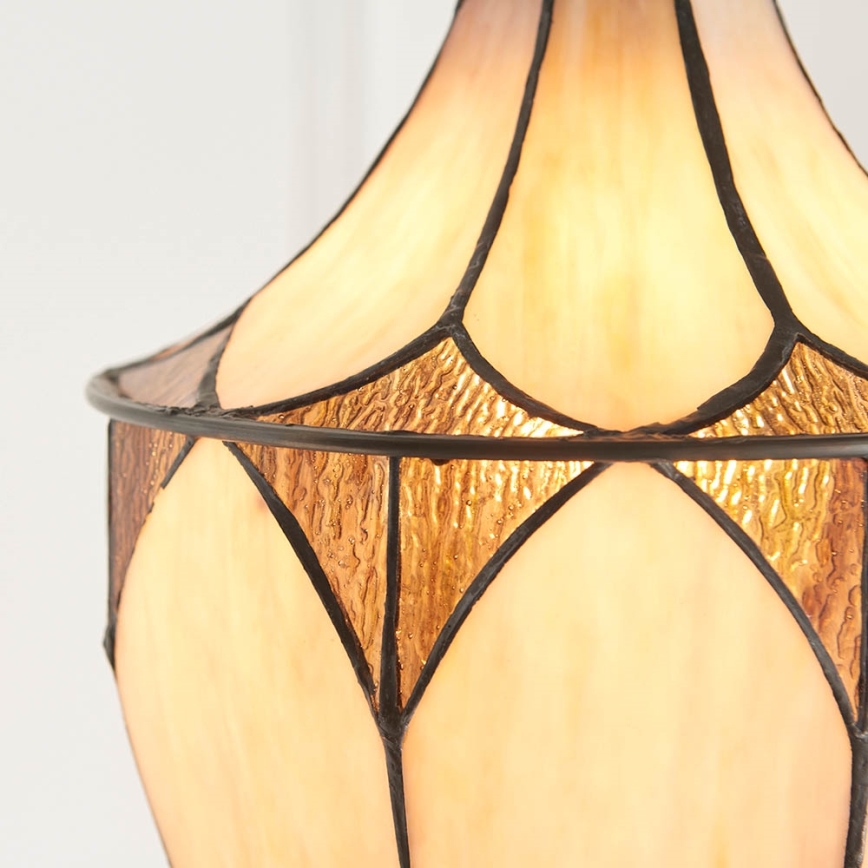 Endon 63974 - BROOKLYN Chain-hung chandelier 1xE27/60W/230V Brown