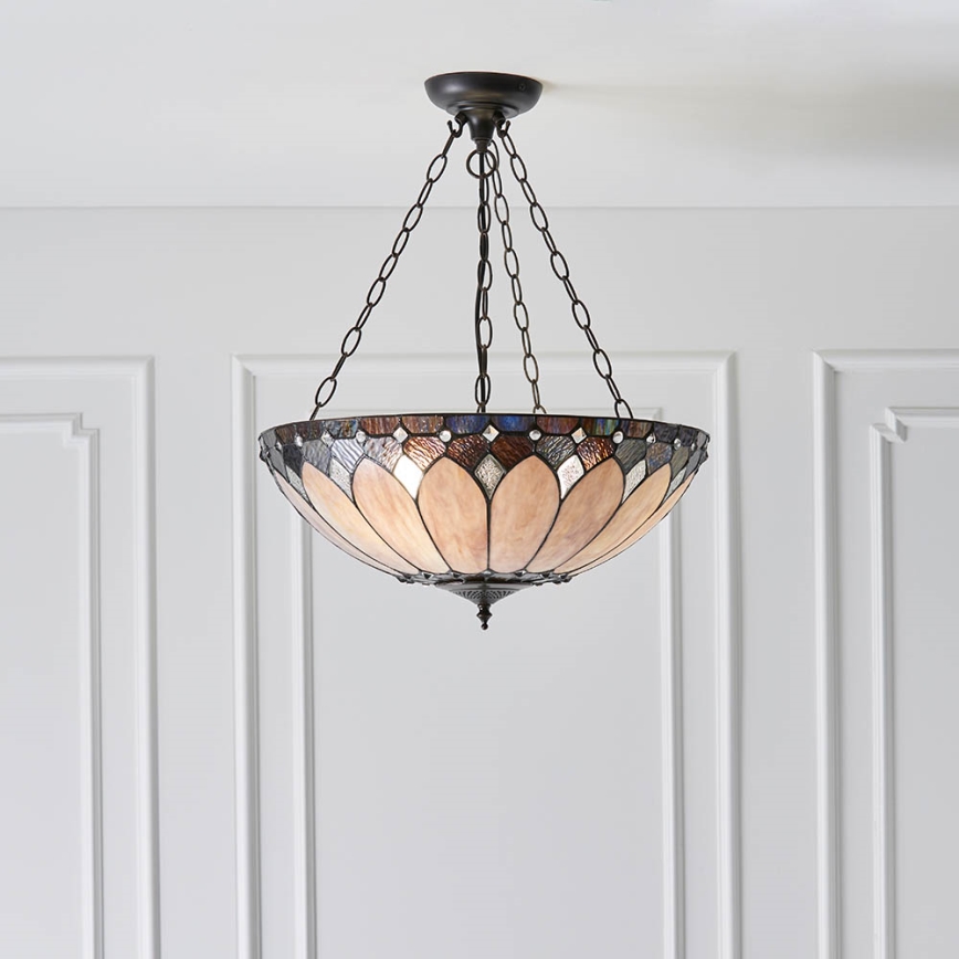 Endon 63976 - BROOKLYN Chandelier 3xE27/60W/230V Ø 50 cm