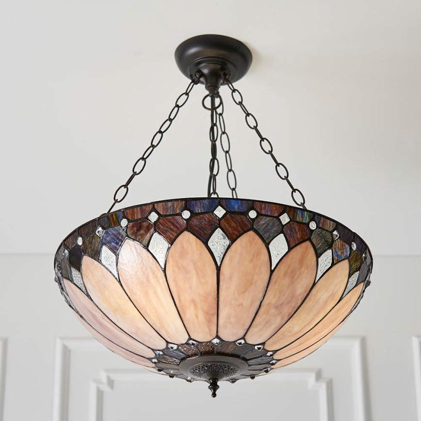 Endon 63976 - BROOKLYN Chandelier 3xE27/60W/230V Ø 50 cm